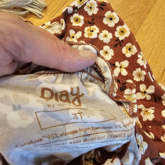 Little sleepies mocha blossoms romper - Picture 3 of 3